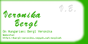 veronika bergl business card